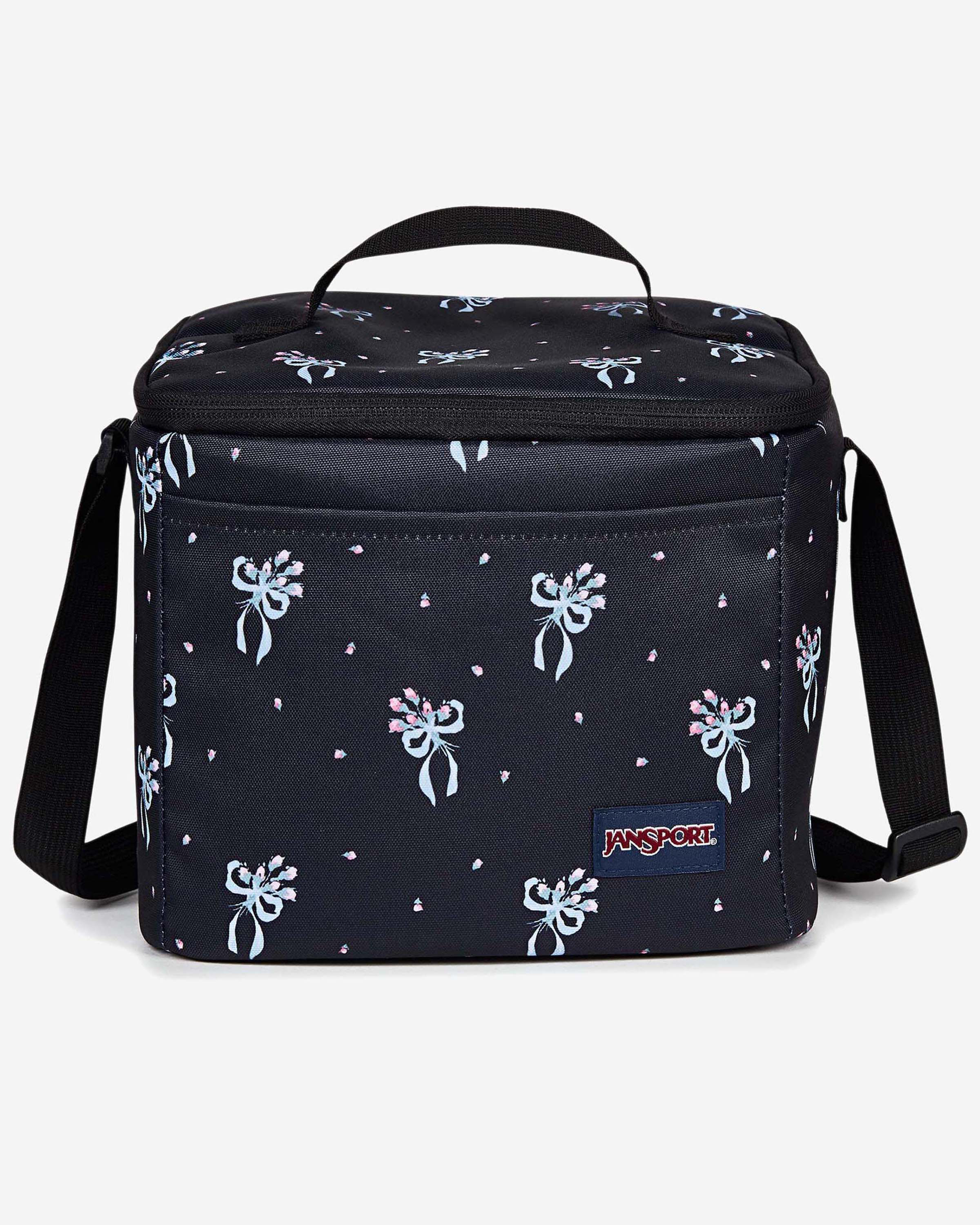 JanSport Super Snack Pastel Petal Black Lunch Bag