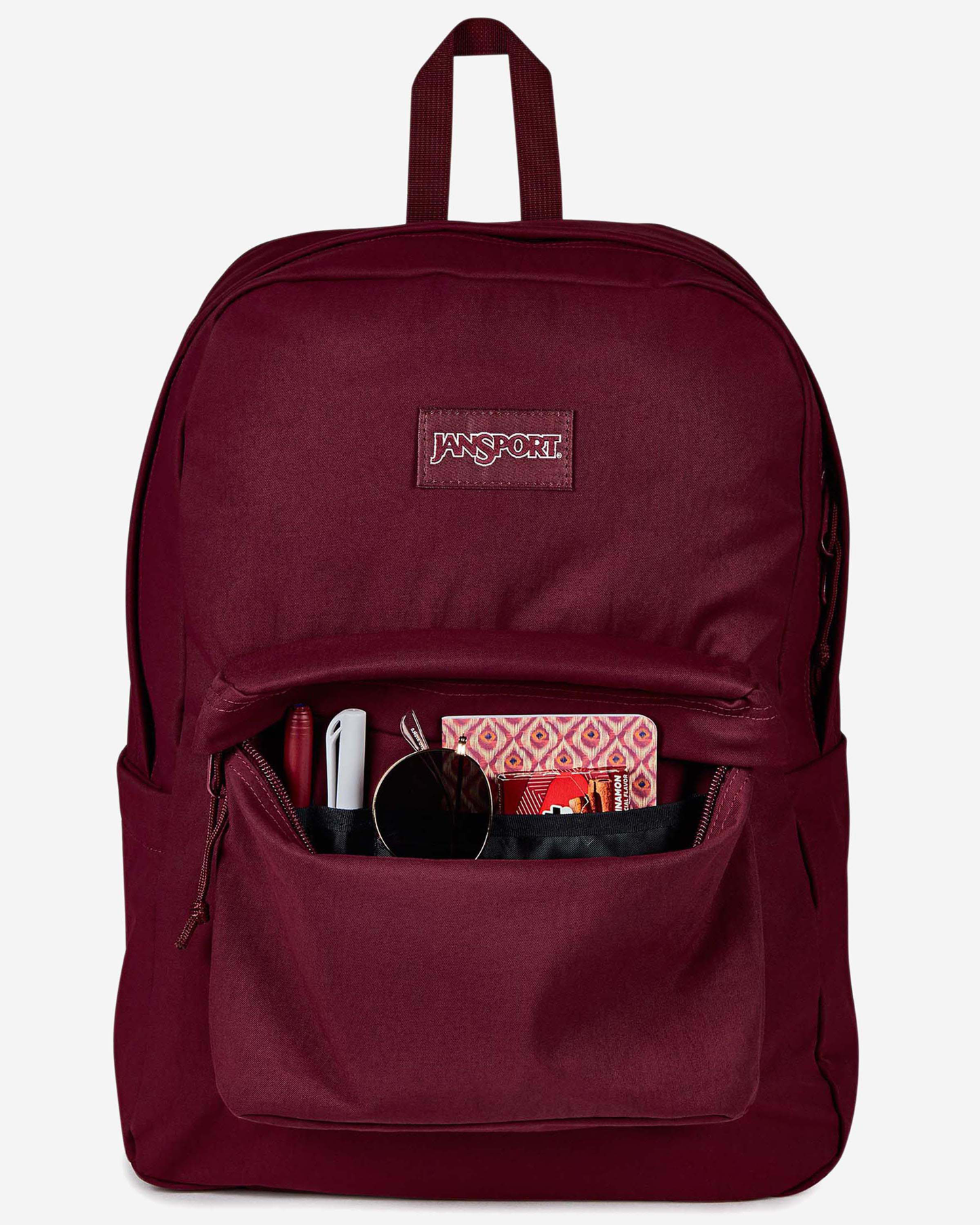 JanSport Superbreak Plus Fx Sft Nyln - Cherry Lacquer Backpack