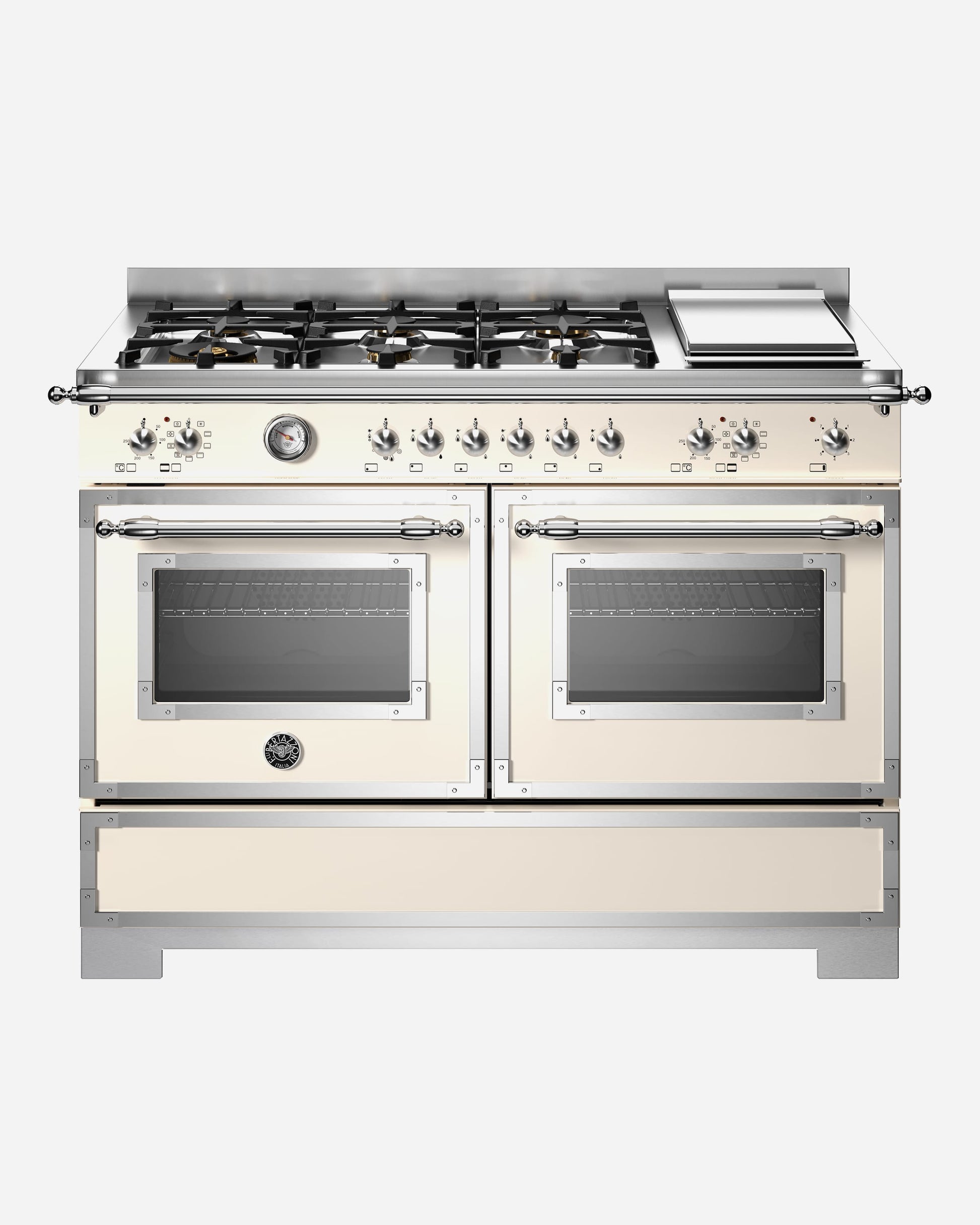 120 cm 6 burner and griddle and electric double oven
