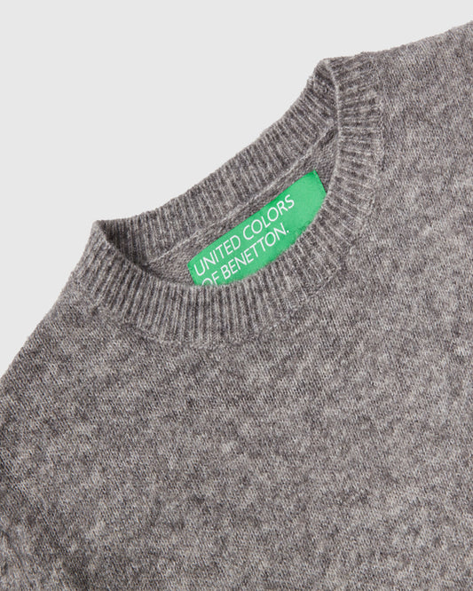 سترة مرتفعة من مزيج الصوف