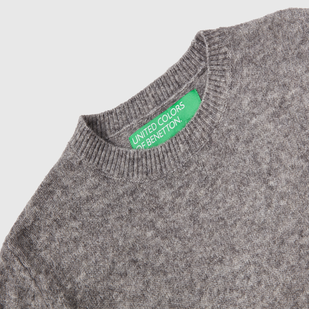 سترة مرتفعة من مزيج الصوف