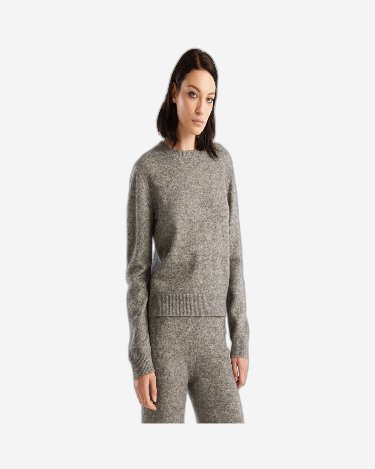 سترة مرتفعة من مزيج الصوف