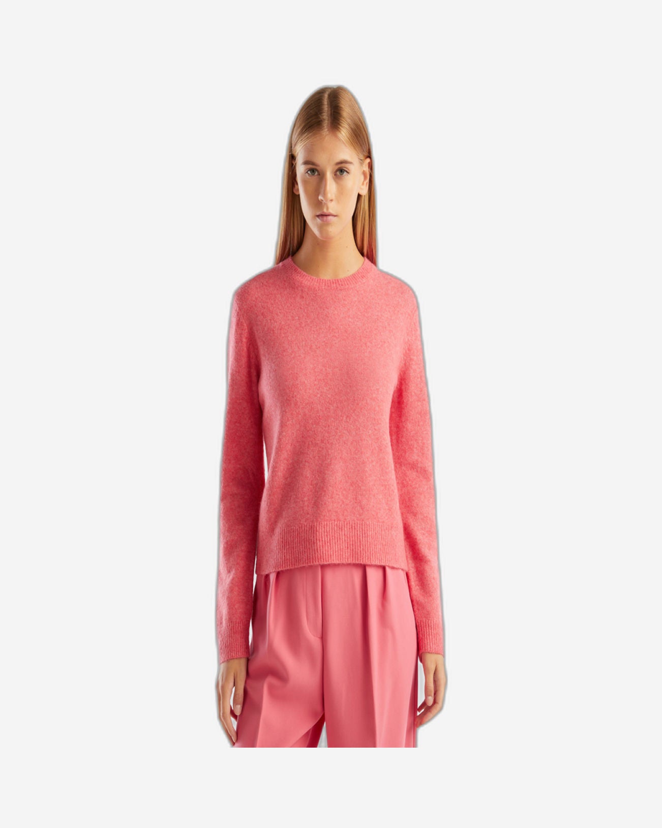 سترة مرتفعة من مزيج الصوف