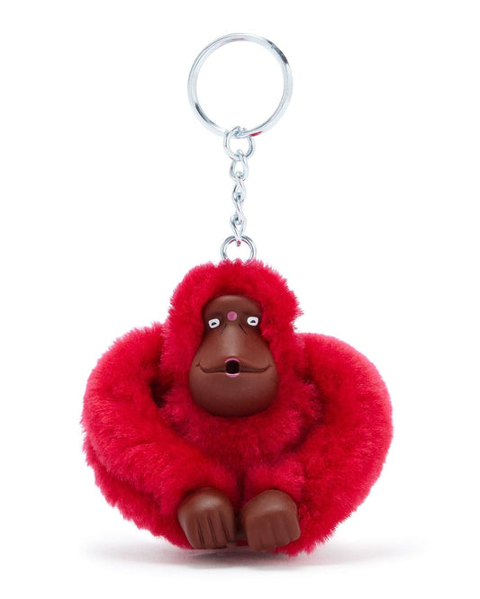 مشبك مفاتيح كيبلينج مونك كليب M وردي حقيقي متوسط الحجم على شكل قرد C216479-09F