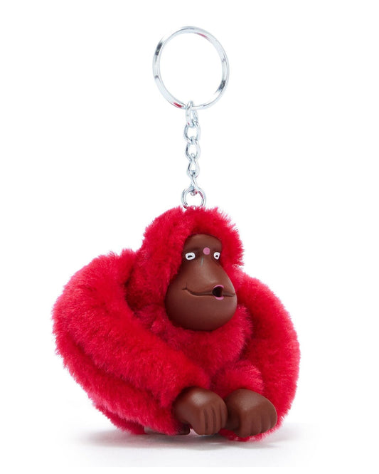 مشبك مفاتيح كيبلينج مونك كليب M وردي حقيقي متوسط الحجم على شكل قرد C216479-09F