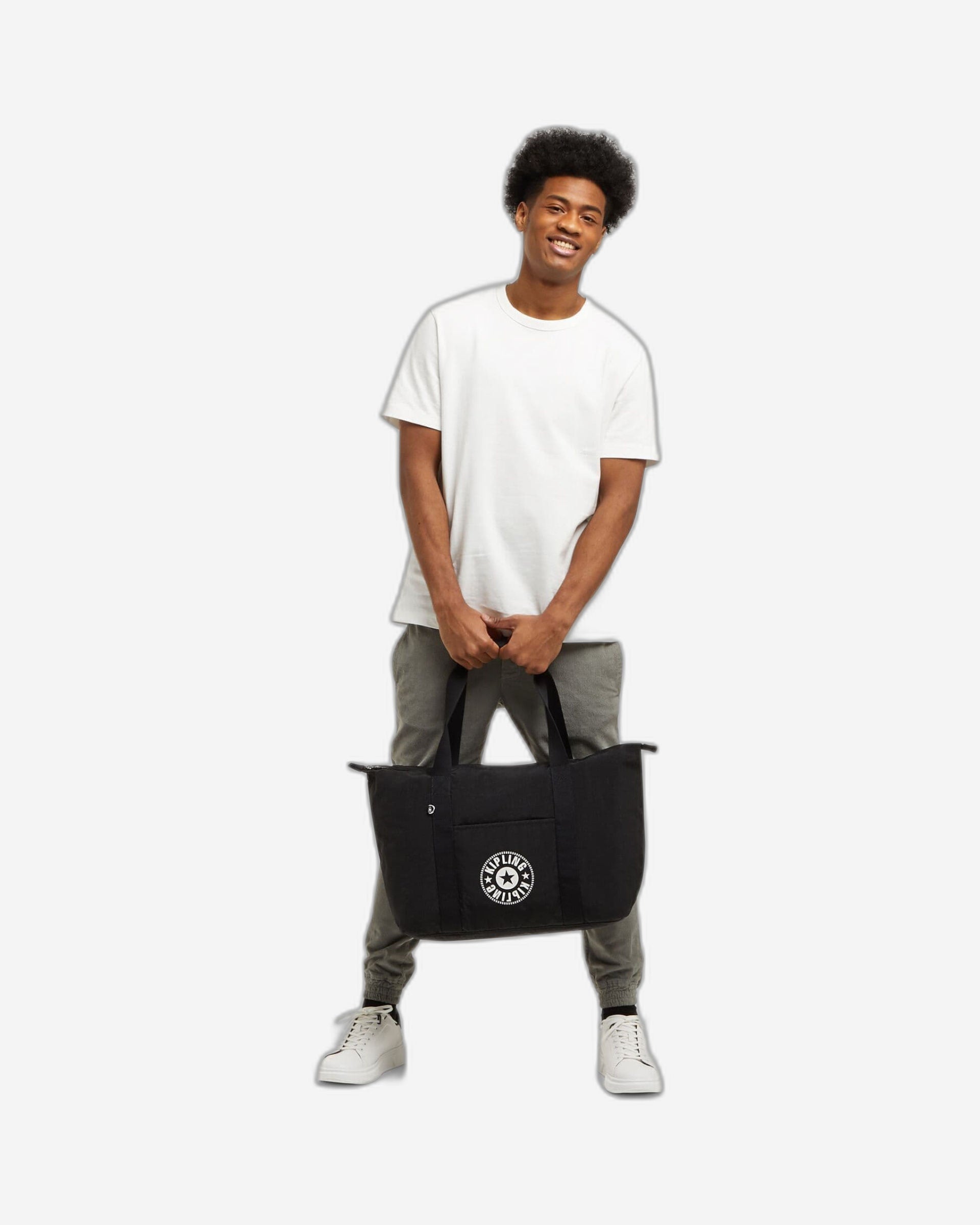 حقيبة توت كيبلينج آرت إم لايت بلاك لايت كبيرة C2I5893-TL4