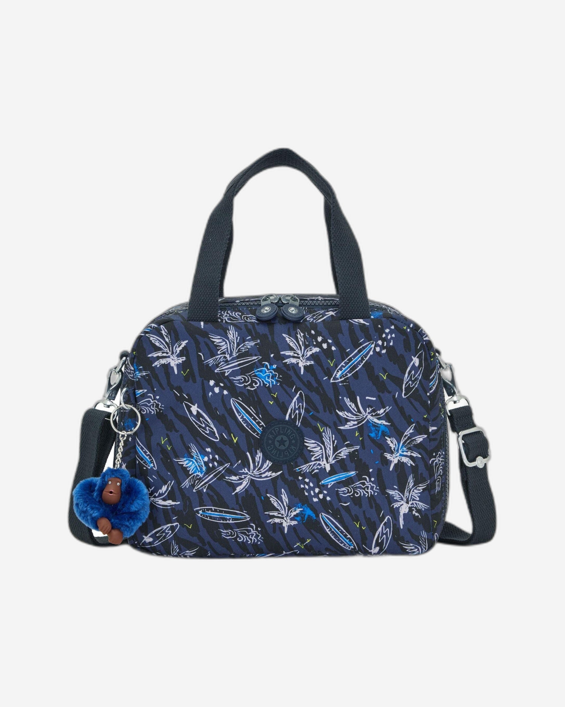 حقيبة غداء كبيرة Kipling Miyo Surf Sea Print مع جراب عربة C2I2989-Y70