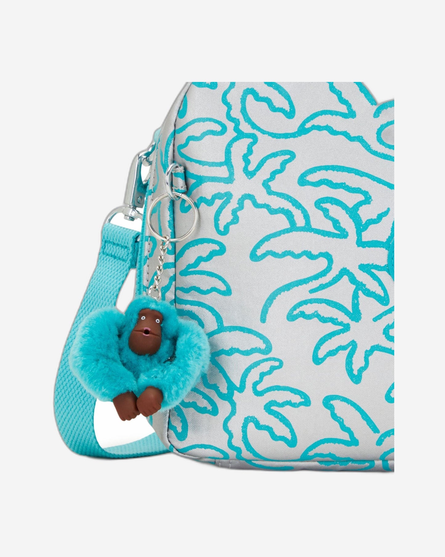 حقيبة غداء كبيرة من كيبلينج ميو ميتاليك بالم مع جراب عربة C2I4126-1PM