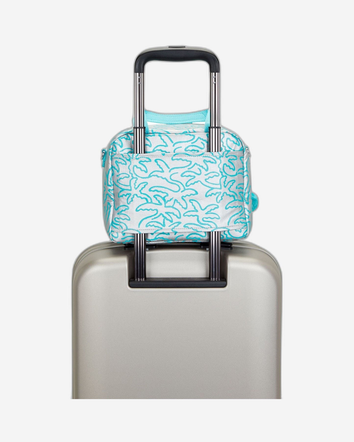 حقيبة غداء كبيرة من كيبلينج ميو ميتاليك بالم مع جراب عربة C2I4126-1PM