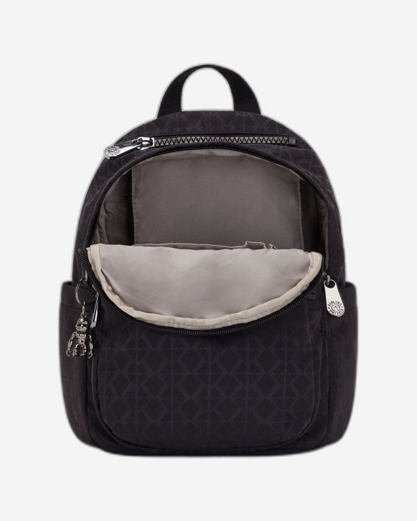 حقيبة ظهر صغيرة Kipling Delia Mini Signature Blk Q C2I4563-M34