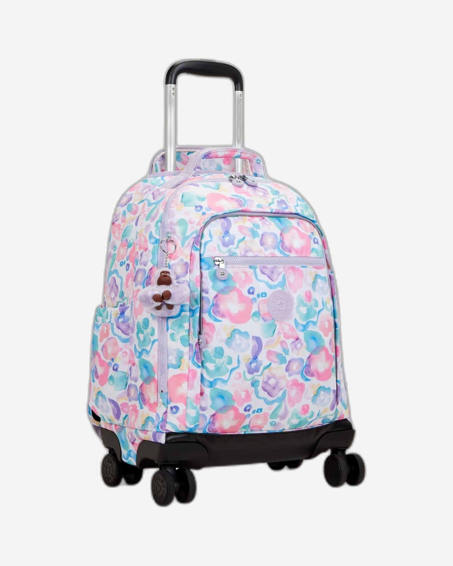 حقيبة ظهر Kipling New Zea Aqua Flowers كبيرة بعجلات C2I4674-2FW