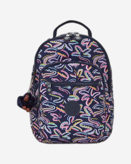 حقيبة ظهر Kipling Seoul S Palm Fiesta Print صغيرة C2I5357-3MC