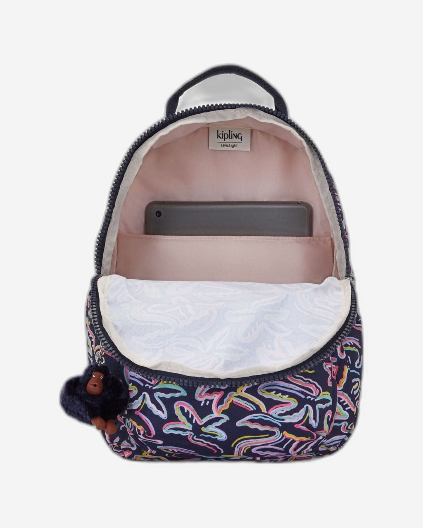 حقيبة ظهر Kipling Seoul S Palm Fiesta Print صغيرة C2I5357-3MC