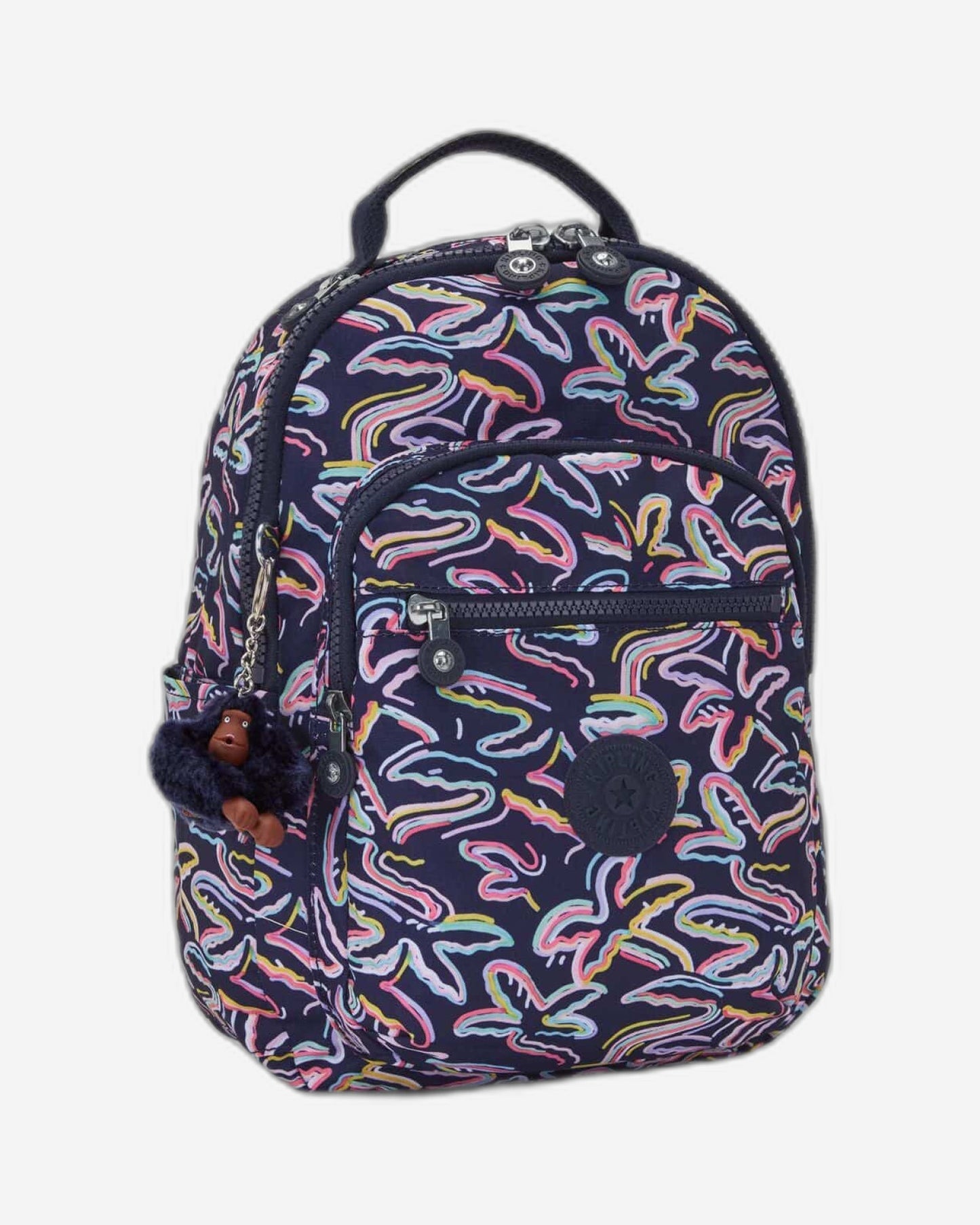 حقيبة ظهر Kipling Seoul S Palm Fiesta Print صغيرة C2I5357-3MC