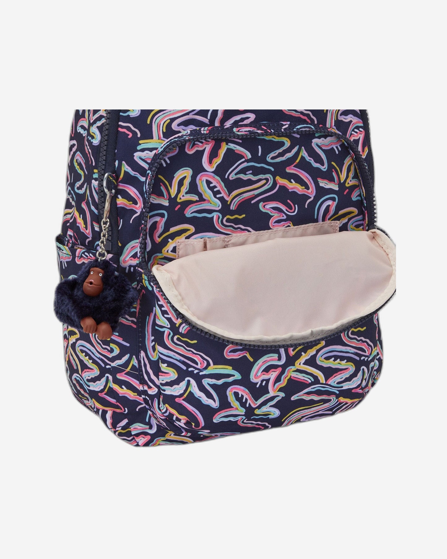 حقيبة ظهر Kipling Seoul S Palm Fiesta Print صغيرة C2I5357-3MC