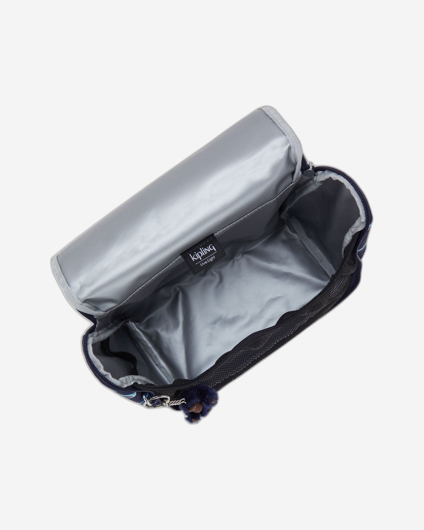 حقيبة غداء كيبلينج نيو كيشيرو كبيرة بطبعة محيطية مرحة مع جراب عربة C2I5749-W92