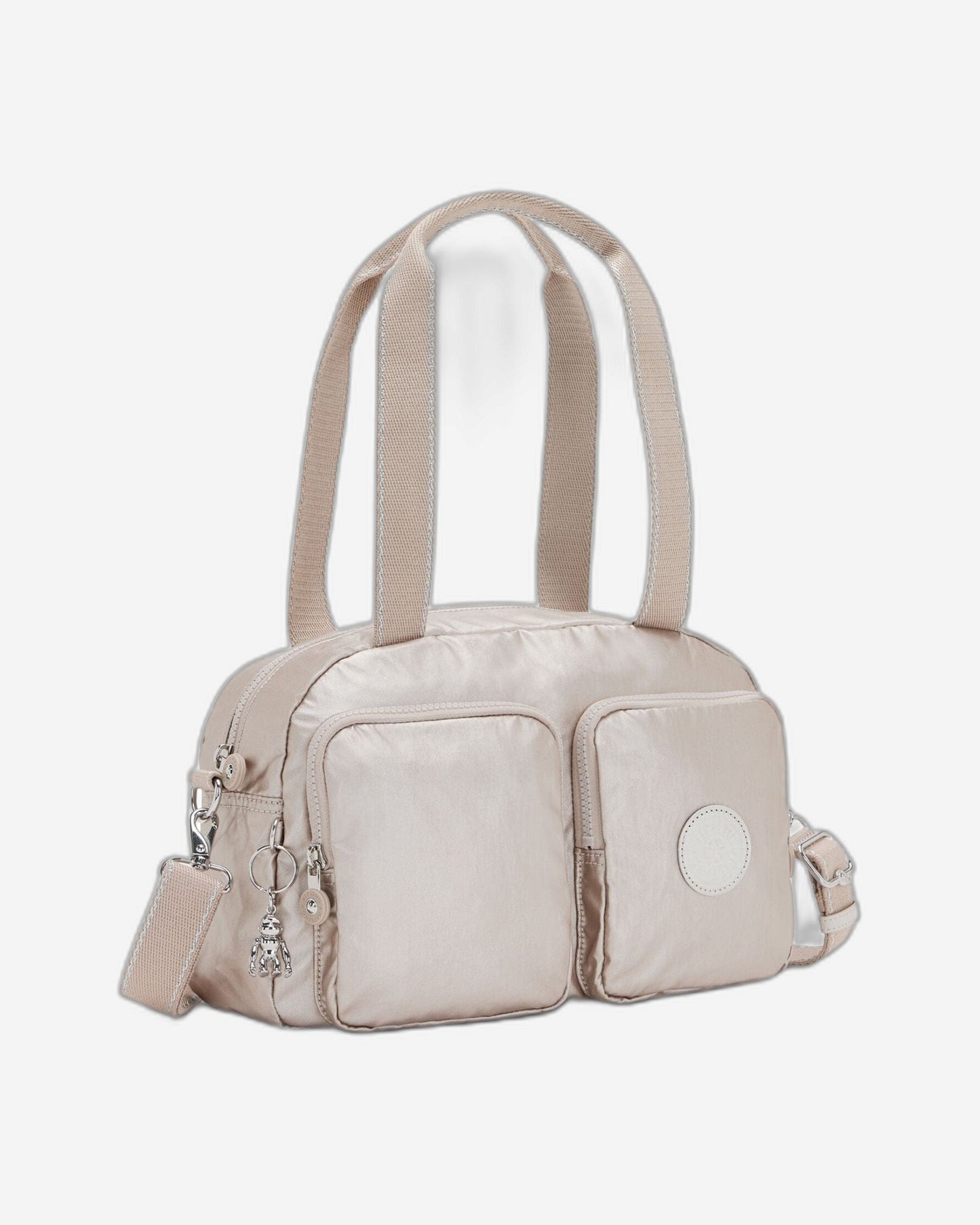 حقيبة كتف متوسطة الحجم من كيبلينج كول ديفيا ميتاليك جلو C2I6017-48I