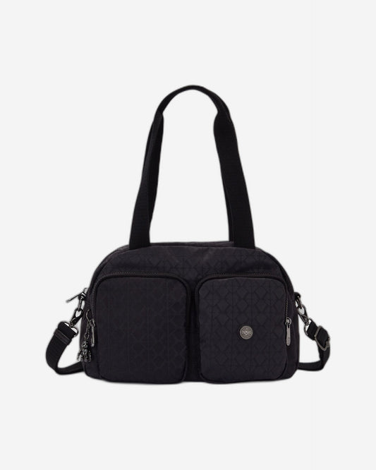 حقيبة كتف متوسطة الحجم من كيبلينج كول ديفيا سيجنيتشر باللون الأسود - C2I6454-M34