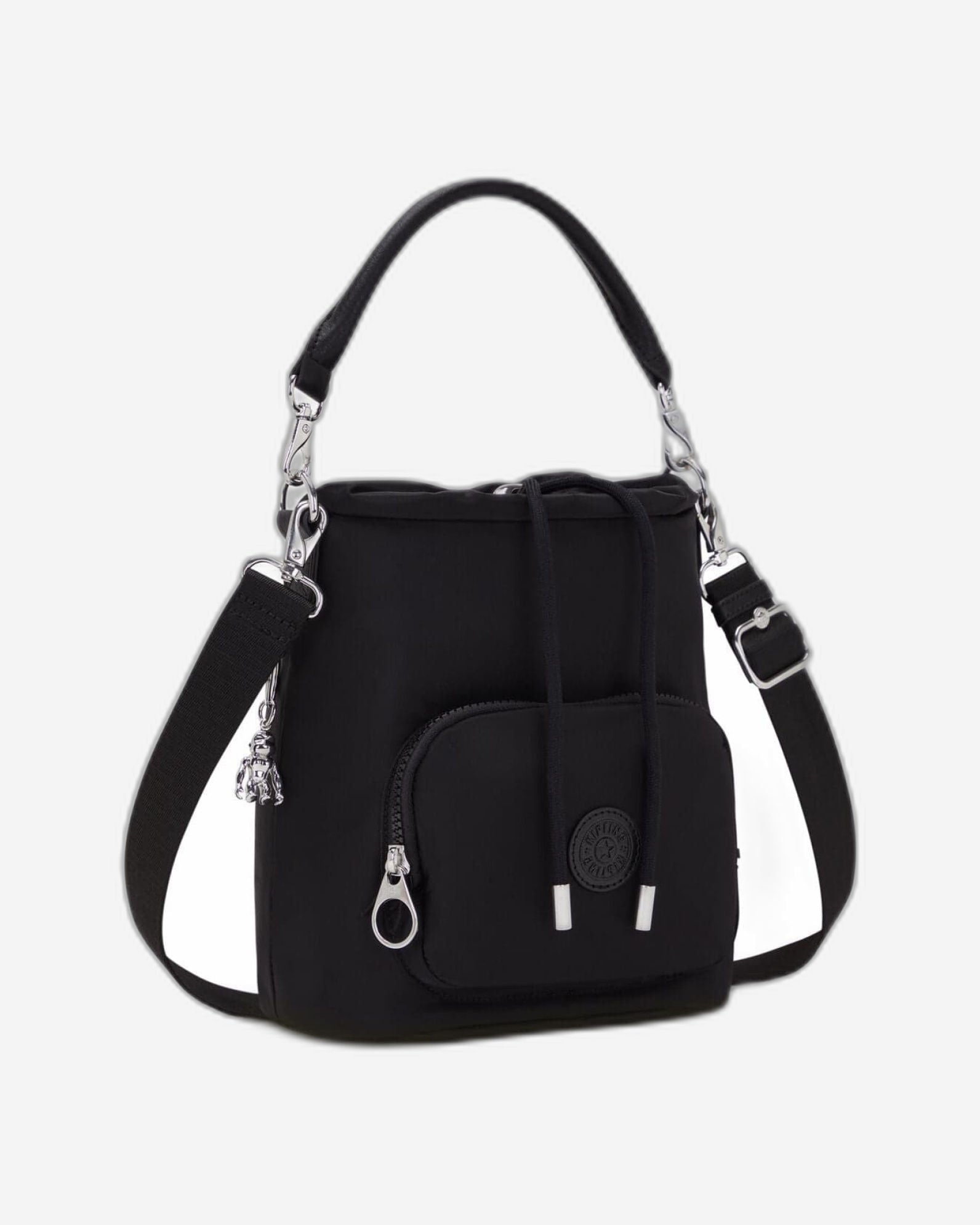 حقيبة كتف متوسطة الحجم من كيبلينج كايلا باكا، لون أسود، C2I6621-79S