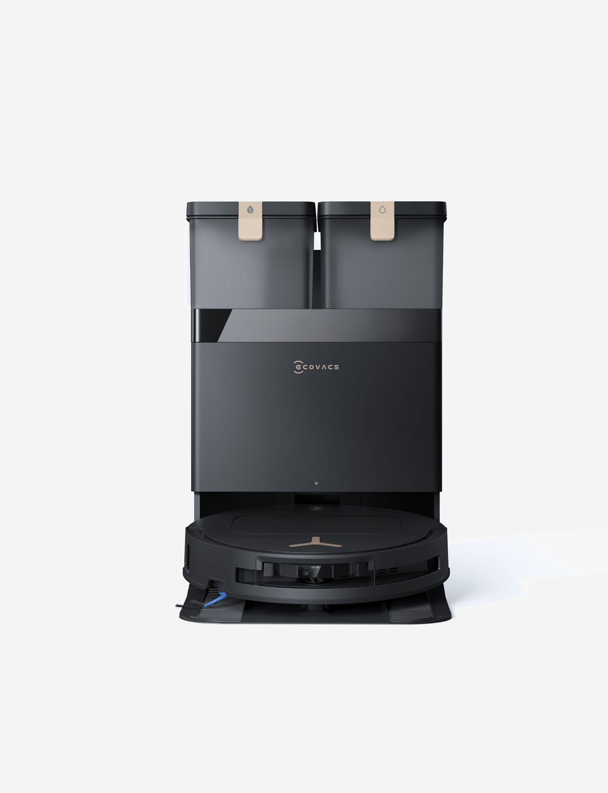 مكنسة وممسحة روبوتية ECOVACS DEEBOT T50 PRO OMNI، باللون الأبيض