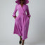Celia Silk Full Skirt Wrap Dress in Pink