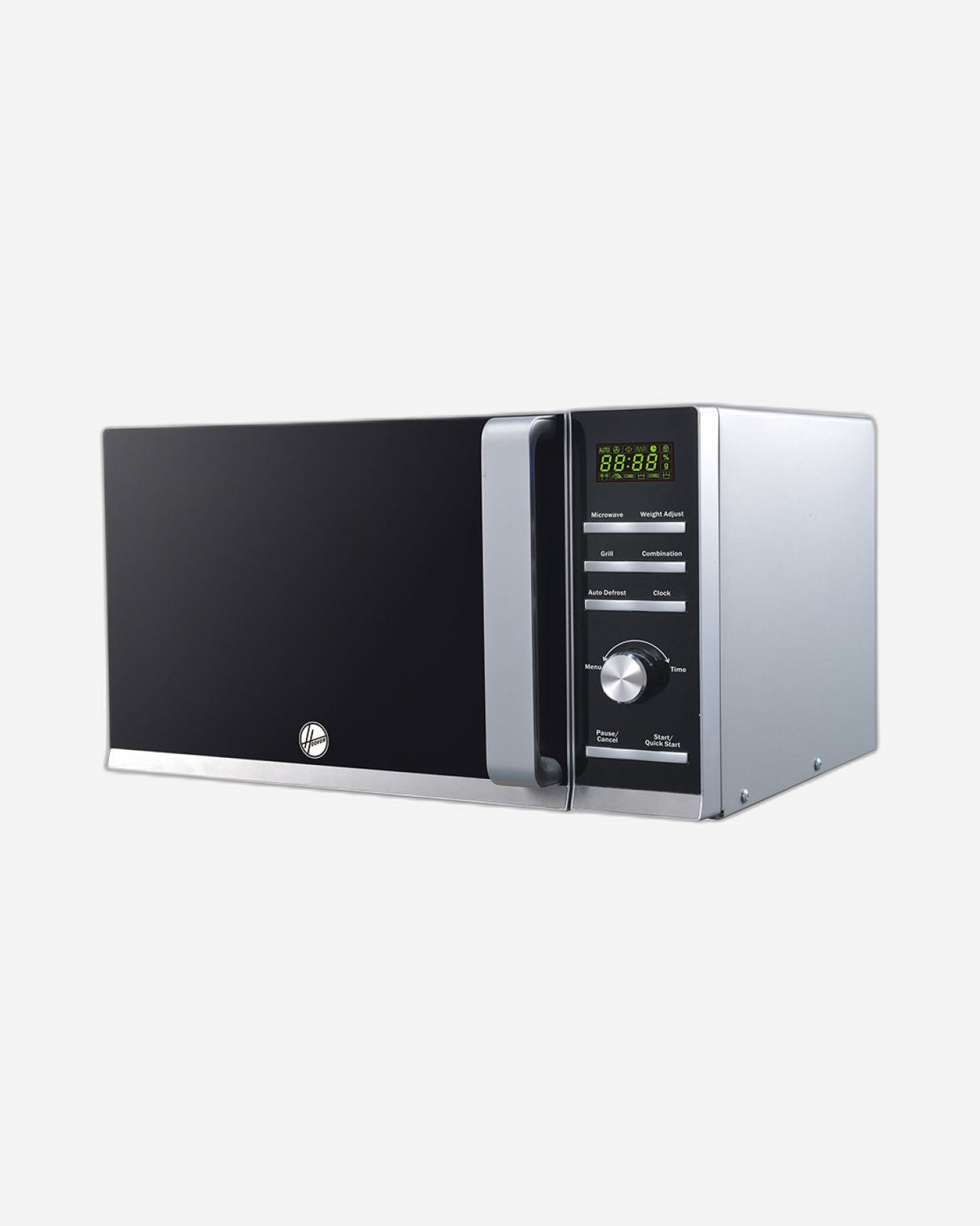 ميكروويف هوفر الرقمي سعة 30 لترًا مع فرن شواء - HMW-M30G-S، قوة 900 واط، خاصية إذابة الجليد، وظيفة الشواء، زر تحكم رقمي، أسود