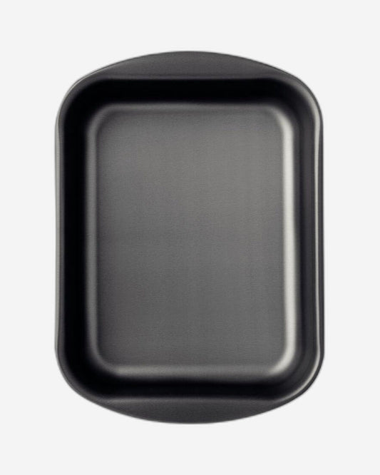 صينية تحميص عميقة من الألومنيوم من ترامونتينا برازيل، مطلية من الداخل والخارج بطبقة ستارفلون ماكس غير لاصقة، لون جرافيت، 28 سم، 3.3 لتر