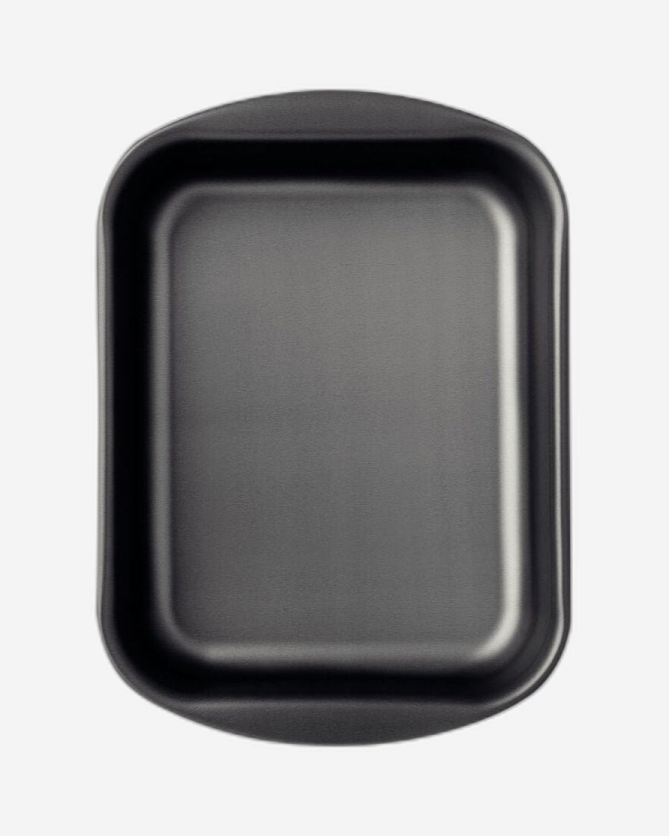 صينية تحميص عميقة من الألومنيوم من ترامونتينا برازيل، مطلية من الداخل والخارج بطبقة ستارفلون ماكس غير لاصقة، لون جرافيت، 28 سم، 3.3 لتر