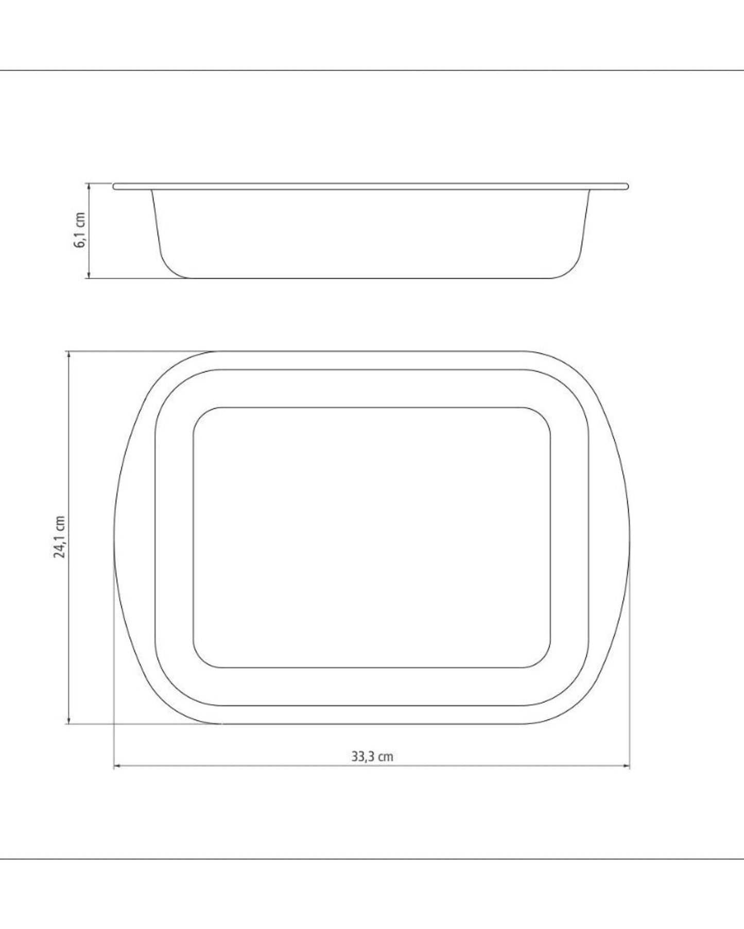 صينية تحميص عميقة من الألومنيوم من ترامونتينا برازيل، مطلية من الداخل والخارج بطبقة ستارفلون ماكس غير لاصقة، لون جرافيت، 28 سم، 3.3 لتر