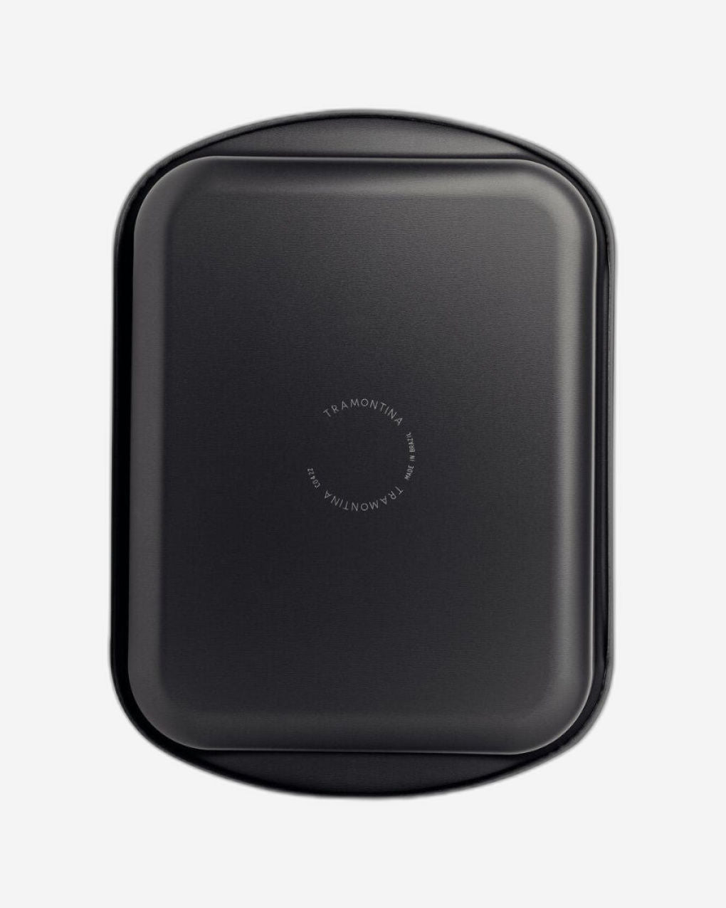 مقلاة تحميص عميقة من الألومنيوم من ترامونتينا برازيل مع طبقة ستارفلون ماكس غير لاصقة داخلية وخارجية من الجرافيت، 34 سم، 4.9 لتر