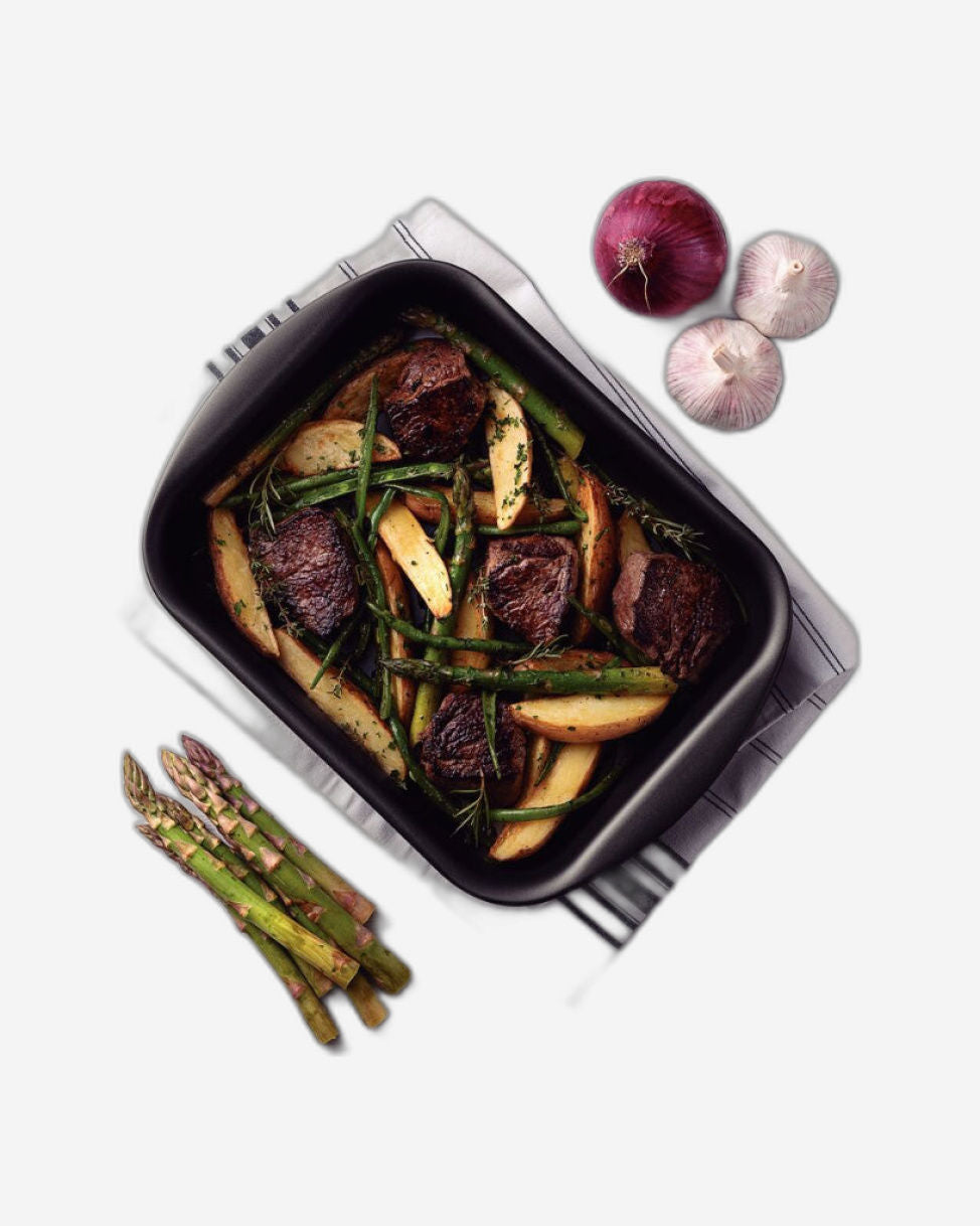 مقلاة تحميص عميقة من الألومنيوم من ترامونتينا برازيل مع طبقة ستارفلون ماكس غير لاصقة داخلية وخارجية من الجرافيت، 40 سم، 7.2 لتر