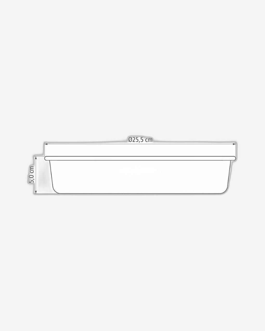 صينية خبز دائرية من الألومنيوم من ترامونتينا برازيل، مطلية من الداخل والخارج بطبقة ستارفلون ماكس غير لاصقة، لون جرافيت، 24 سم، 2.1 لتر