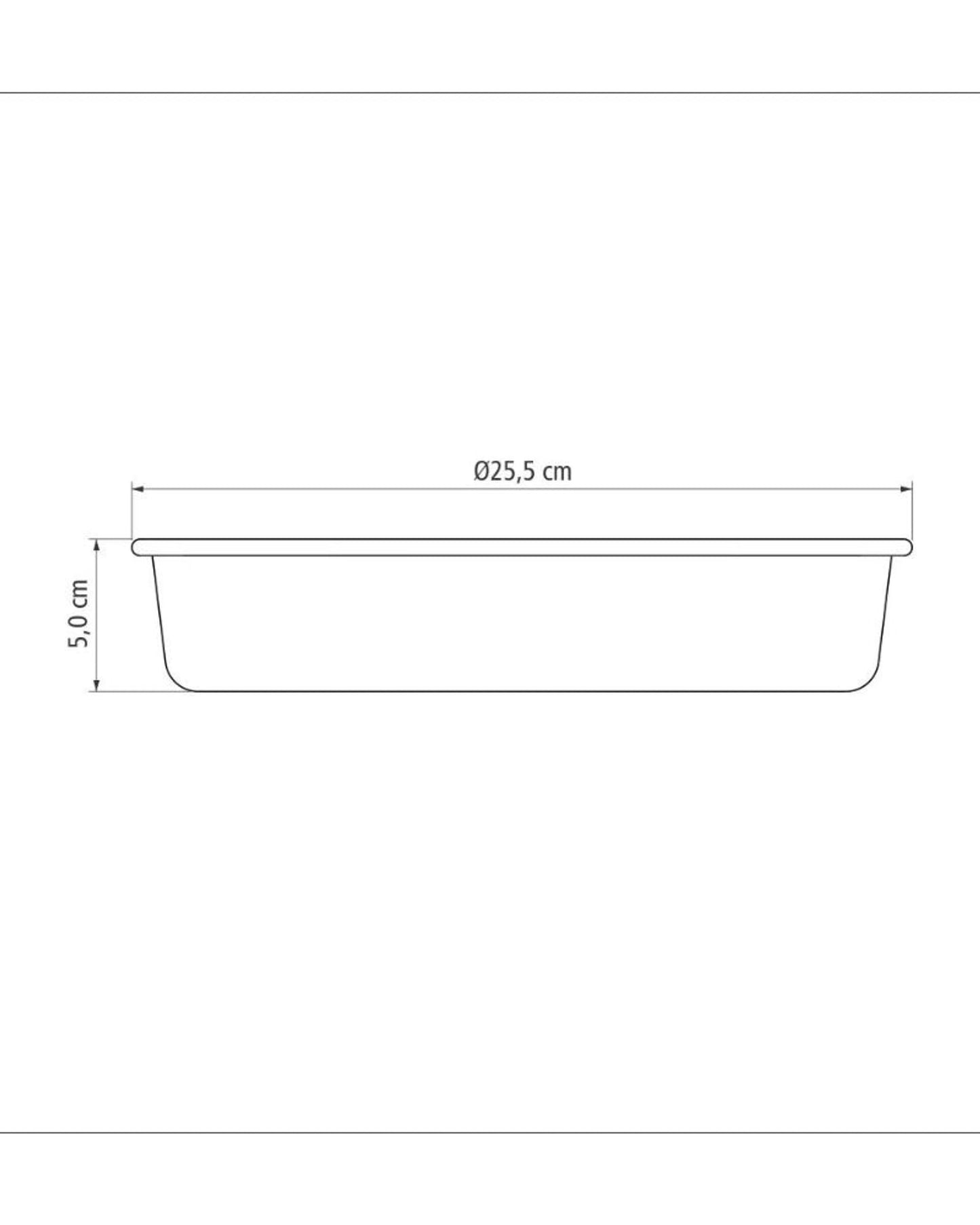 صينية خبز دائرية من الألومنيوم من ترامونتينا برازيل، مطلية من الداخل والخارج بطبقة ستارفلون ماكس غير لاصقة، لون جرافيت، 24 سم، 2.1 لتر