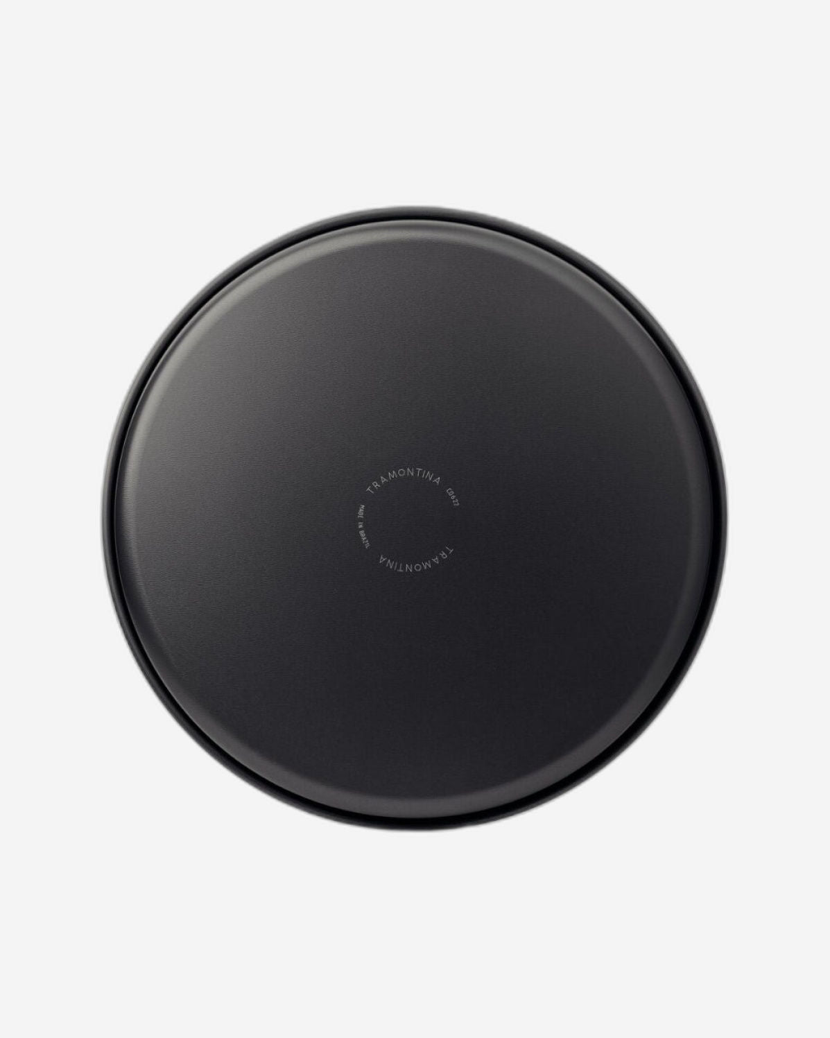 صينية بيتزا من الألومنيوم من ترامونتينا برازيل، مطلية من الداخل والخارج بطبقة ستارفلون ماكس غير لاصقة، لون جرافيت، 30 سم، 1.8 لتر