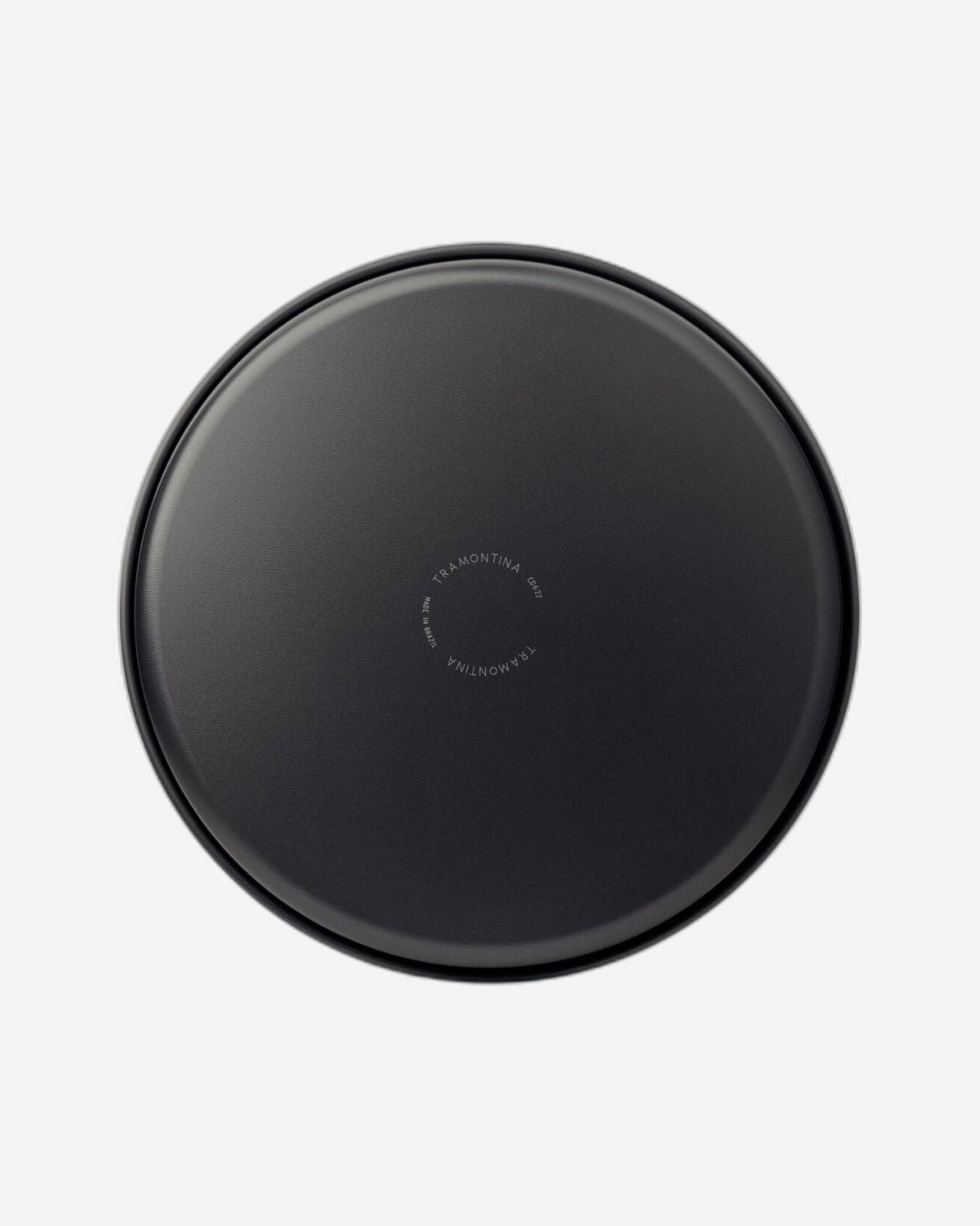 صينية بيتزا من الألومنيوم من ترامونتينا برازيل مع طلاء ستارفلون ماكس غير اللاصق الداخلي والخارجي، جرافيت، 35 سم، 2.5 لتر