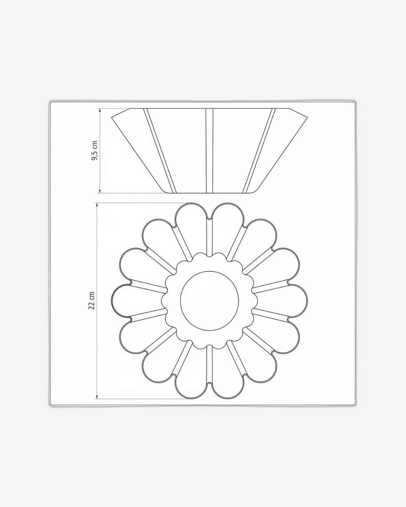 قالب بريوش من الألومنيوم من ترامونتينا برازيل، مطلي من الداخل والخارج بطبقة ستارفلون ماكس غير لاصقة، لون جرافيت، 22 سم، 1.3 لتر