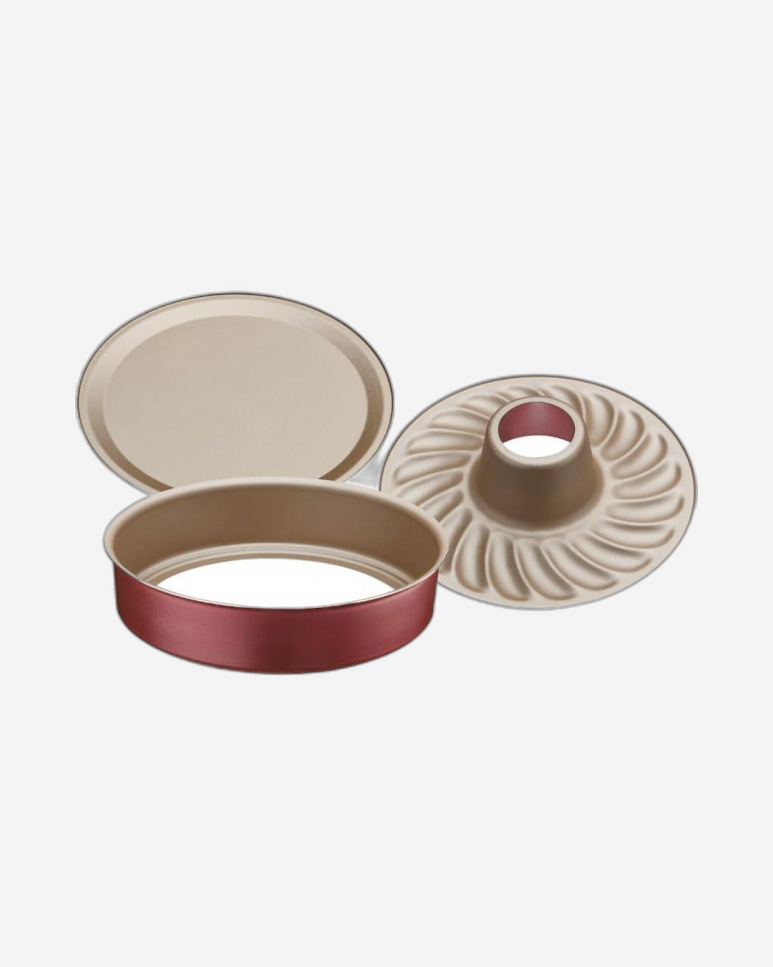 قالب كيك ترامونتينا برازيل من الألومنيوم الجرافيتي مقاس 26 سم مع قاعدة قابلة للإزالة وطلاء ستارفلون ماكس غير لاصق خالٍ من حمض بيرفلورو الأوكتانويك (PFOA)