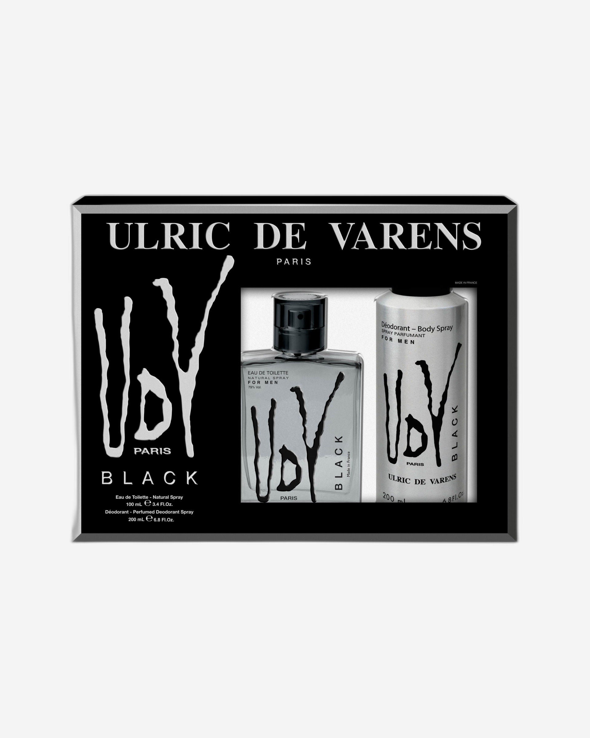Ulric De Varens Coffret Black (EDT 100ml + Perfumed Deodorant 200ml)