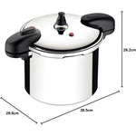 طنجرة ضغط ترامونتينا برازيل فالنسيا 24 سم 8 لتر من الألومنيوم المصقول