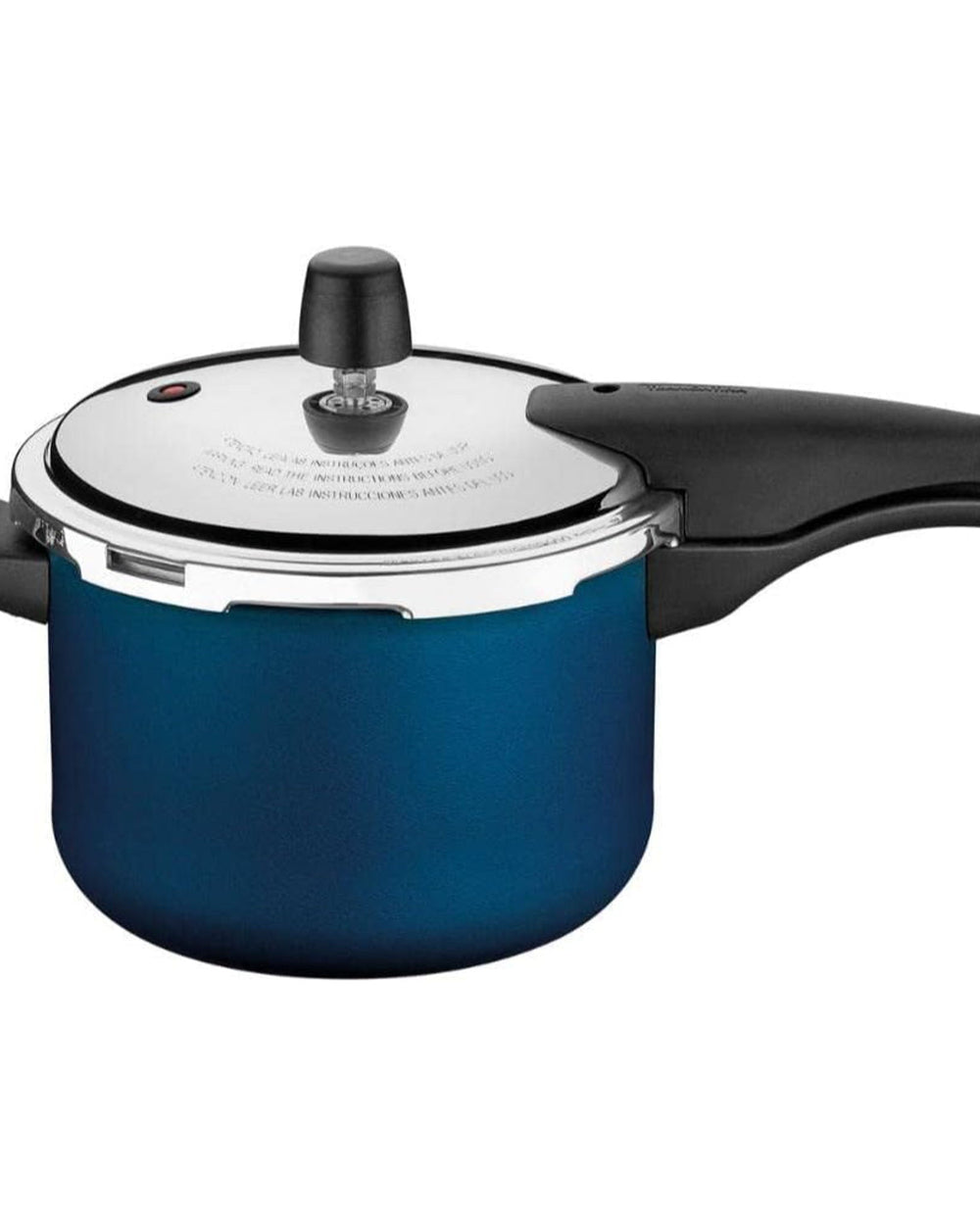Tramontina Brazil  Vancouver 20cm 4.5L Blue Aluminum Pressure Cooker with Easy to Clean Interior and Exterior Starflon Max PFOA Free Nonstick Coating