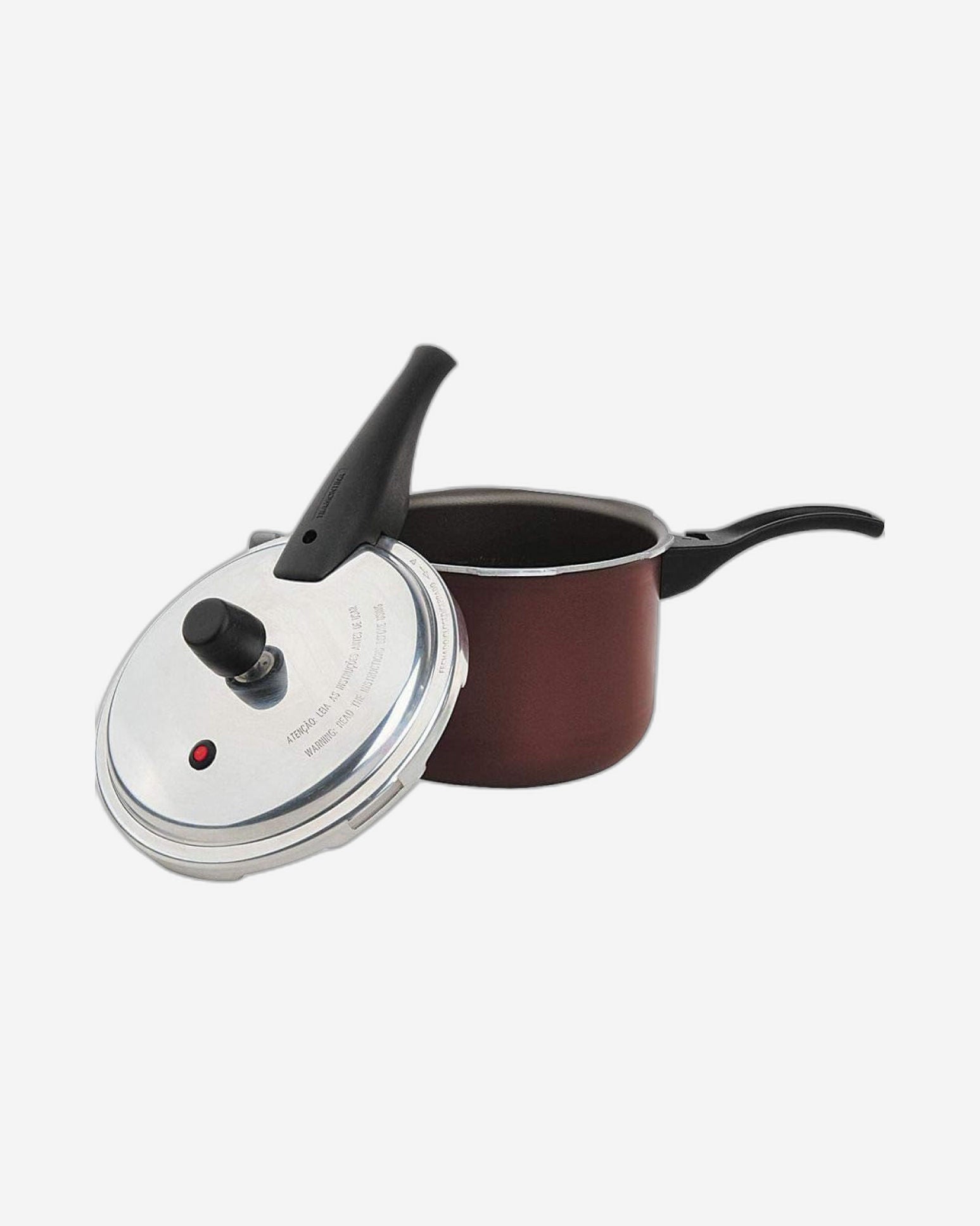 طنجرة ضغط ترامونتينا برازيل فانكوفر 20 سم 4.5 لتر من الألومنيوم الأزرق سهلة التنظيف من الداخل والخارج، طلاء ستارفلون ماكس غير لاصق خالٍ من حمض بيرفلورو الأوكتانويك (PFOA)