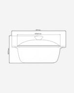 ترامونتينا برازيل ليون 24 سم، 3.7 لتر، طاجن ألومنيوم أحمر مطروق، مع طلاء داخلي عالي الأداء خالٍ من مادة PFOA غير لاصق من ستارفلون