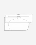 ترامونتينا برازيل ليون 26 سم 4.6 لتر طاجن ألومنيوم أحمر مطروق مع طلاء داخلي عالي الأداء غير لاصق خالٍ من مادة PFOA من ستارفلون