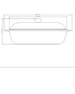 ترامونتينا برازيل ليون 28 سم 5.5 لتر مقلاة مربعة من الألومنيوم المطروق الذهبي مع طلاء داخلي غير لاصق عالي الأداء خالٍ من مادة PFOA
