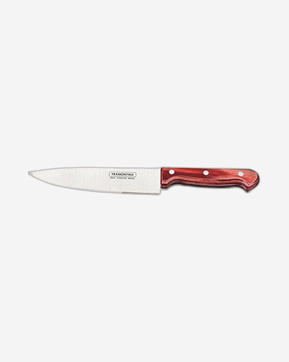 Tramontina Brazil  Polywood 7 Inches Chef Knife with Stainless Steel Blade and Dishwasher Safe Treated Handle