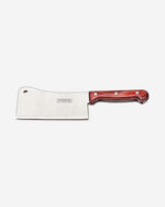 Tramontina Brazil  Polywood 6 Inches Cleaver with Stainless Steel Blade and Red Dishwasher Safe Treated Handle