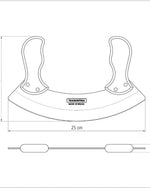 سكين تقطيع وتقطيع ميزالونا بوليوود من ترامونتينا برازيل مع شفرة من الفولاذ المقاوم للصدأ ومقبض أحمر معالج وآمن للاستخدام في غسالة الأطباق