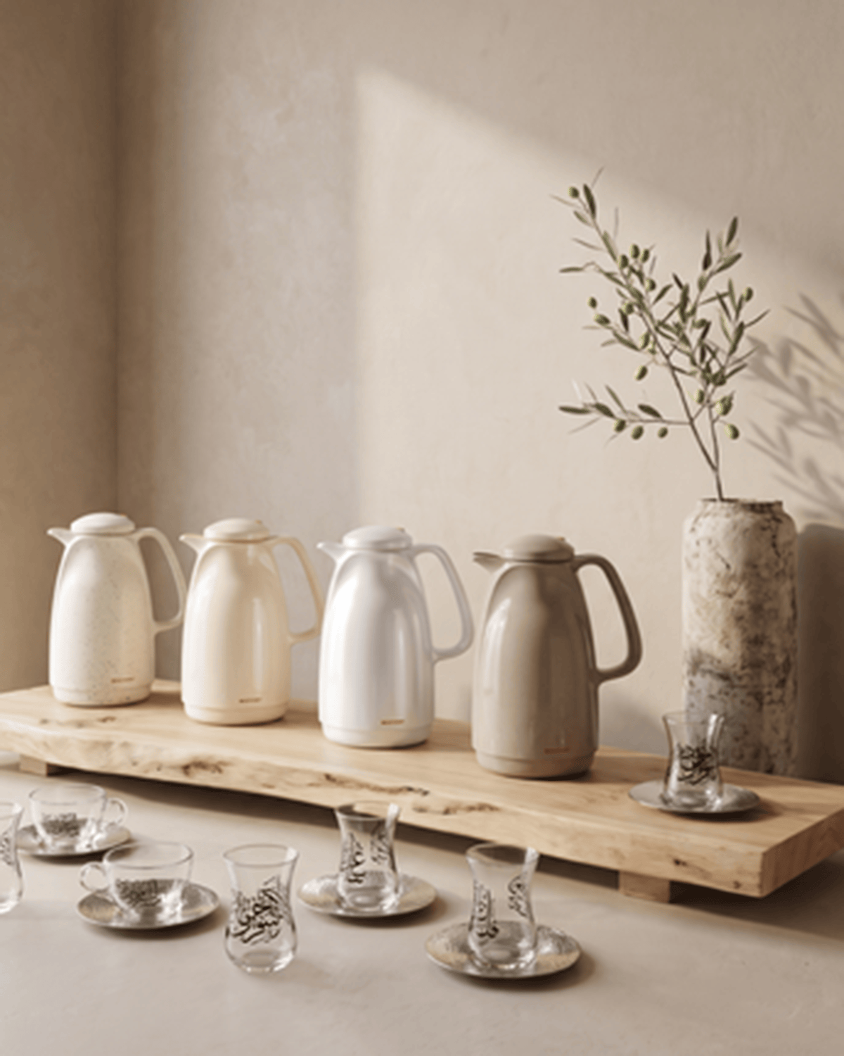 Rotpunkt Vacuum Flask 1L Model 220 Beige Glitter