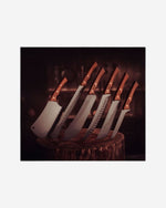 سكين تقطيع تشوراسكو برازيلية من ترامونتينا، أسود، 12 بوصة، بشفرة من الفولاذ المقاوم للصدأ ومقبض خشبي