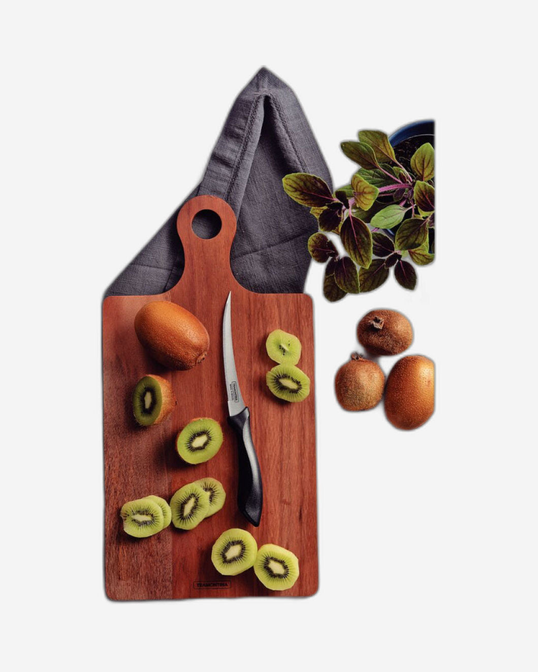 سكين طماطم ترامونتينا أفيلاتا 5 بوصة بشفرة من الفولاذ المقاوم للصدأ ومقبض من البولي بروبيلين الأسود